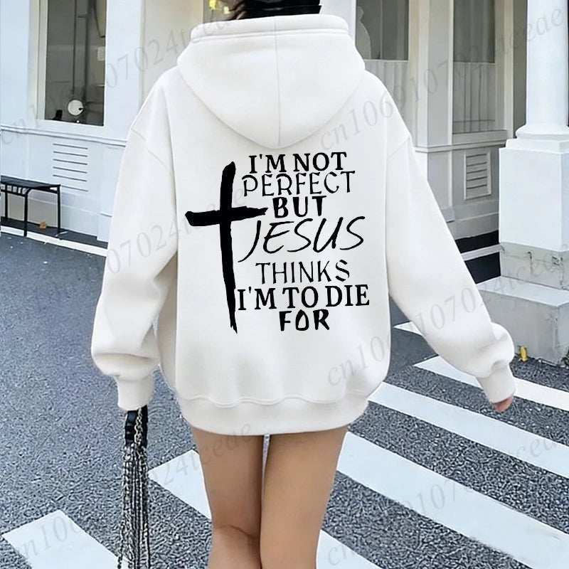 Jesus Print Christian Hoodie